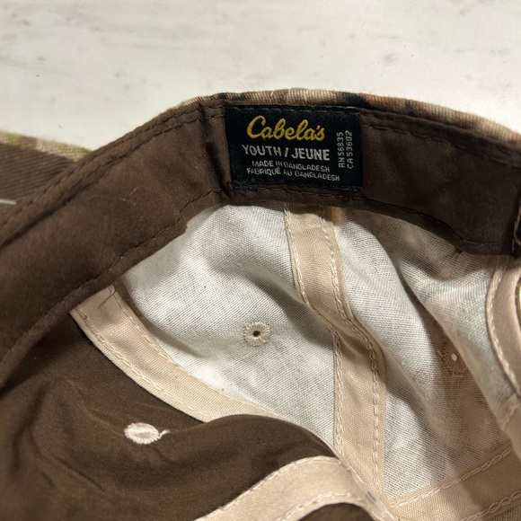Cabelas Youth Camo Print Embroidered Hat OS - Picture 3 of 3